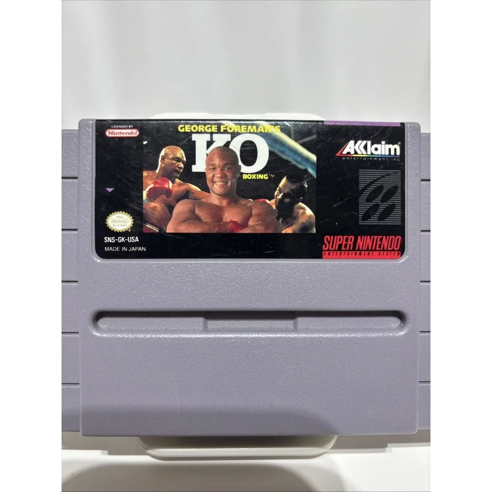 George Foreman's KO Boxing Super Nintendo Entertainment System 1993 Tested Works